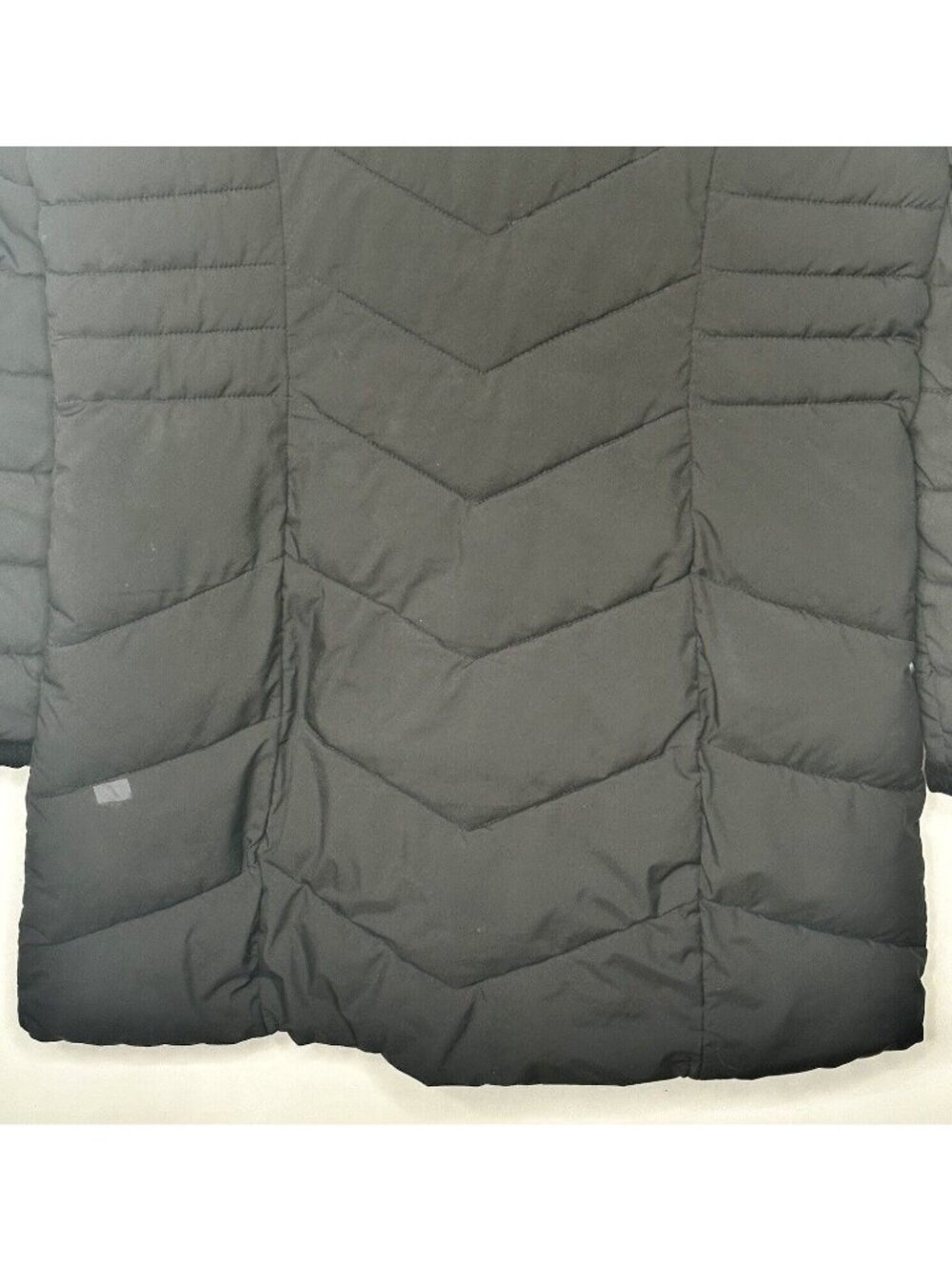 Laundry By Shelli Segal Puffer Jacket Hooded Windproof Long Black Womens Size M - Picture 8 of 16